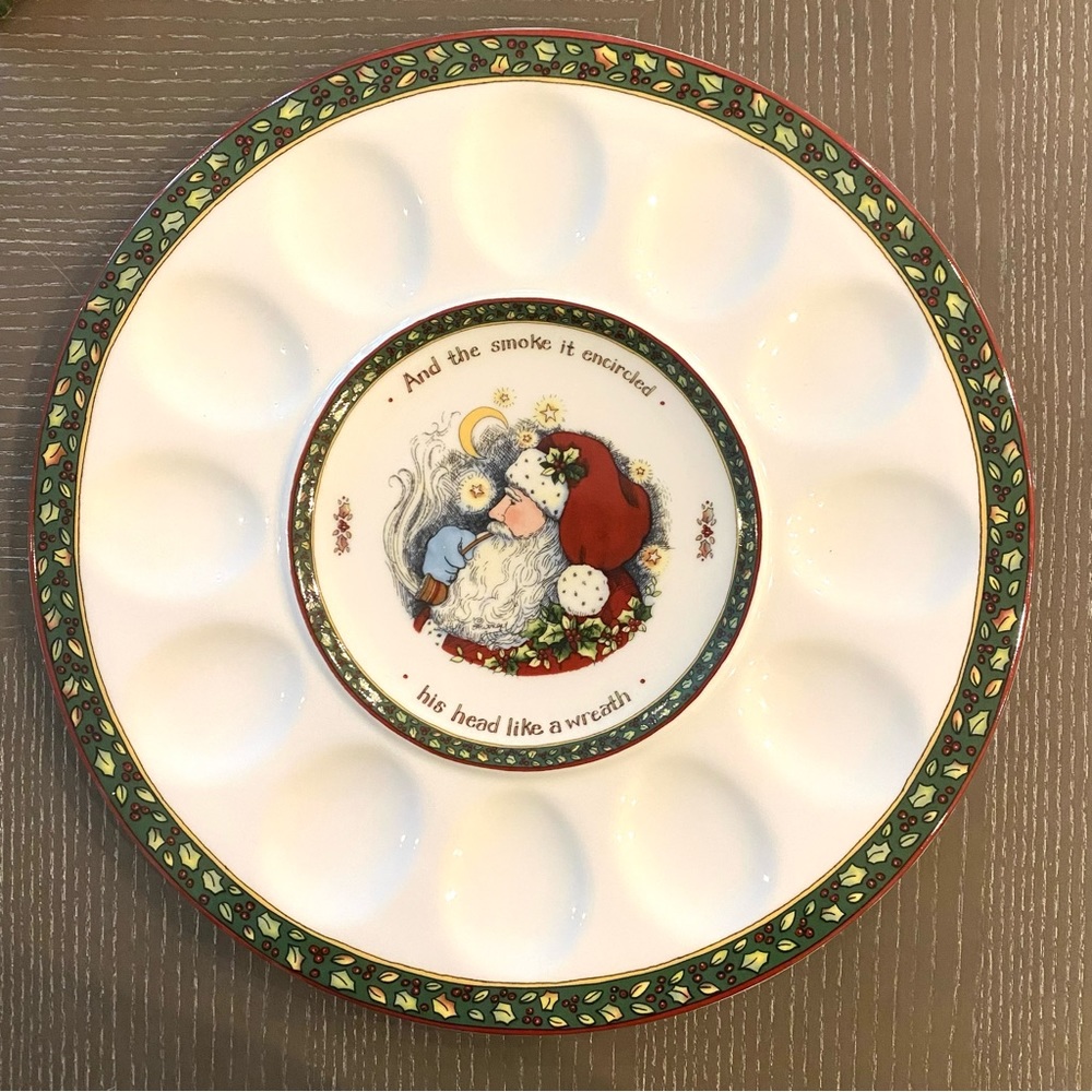 A Christmas Story Portmeirion Studio hors d'oeuvre Egg Tray plate original box